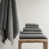 Cotton Dobby Slub 6 Piece Towel Set B03596683