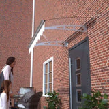 DA4734C Series Door Window Awning Made of 0.137 Inch Thick Crystal Solid Polycarbonate Sheet and W2205P179822