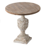 30x31" Antique Round Wood Table W2078125613
