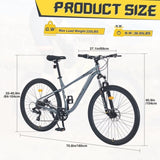 29 Inch Wheels Single Speed Mountain Bike, for Men Women Boys and Girls, Front Suspension, Steel W1019P225365