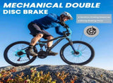A2660 Bike 26 Inch Wheels, 21-Speed Full Suspension Mens Womens Trail Commuter City W1856P599412