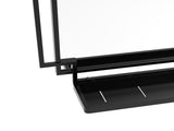 24*36 Ines Modern Vanity Mirror with Multi-functional Shelf, Large bathroom Mirror, Black Frame W708P421807