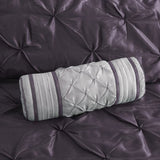 7 Piece Tufted Comforter Set Plum Cal King B03596873
