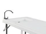 Folding Portable Fish Fillet & Hunting & Cutting Table with Sink Faucet 08732906