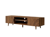 Fluted TV Stands for Living Room, 54.3" Mid Century Modern Entertainment Center, TV Console with W3204P469395