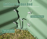 8x4x2 ft Galvanized Raised Garden Bed, Outdoor Planter Garden Boxes Large Metal Planter Box for W1859P198006