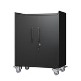 2 Door Tool Cabinets for Garage, Lockable Garage Storage Cabinet, Locking Metal Storage Cabinet with W1831126696