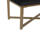 Metal Bench Velvet Seat, Multiple Colors 35911001