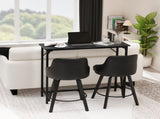 43-Inch Bar Table - 209 lbs Capacity Pub Height Table with Durable MDF Top & Metal Frame, 68111269