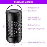 Solar Bug Zapper Garden Flame Flying Insect Killer Lamp Torch Mosquito Killer Trap with 2 Light 77455934