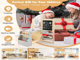 Kids Multifunctional Art Center with Double-Sided Easel, Wooden Art Table Bench Set for 3 Years, 92137640