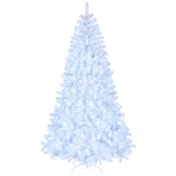 ZNTS 8ft White 670 Lights Warm Color 8 Modes 2008 Branch Christmas Tree White 97518293