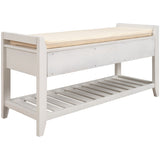 ZNTS TREXM Shoe Rack with Cushioned Seat and Drawers, Multipurpose Entryway Storage Bench WF195386AAK