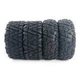 Four 6.61 lbs ATV Go Kart Tires 145/70-6 4PR B 4 Ply Rated Black 92842354