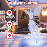 5 Feet Lighted Christmas Angel, 100 LED Twinkling Lights, Weatherproof Metal/Mesh Xmas Decor for 61618864