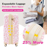 Hardshell Luggage Sets 3 pcs Spinner Suitcase with TSA Lock Lightweight-20"24"28" Luggages N732P218227U