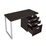 3-Drawer Office Desk in Cappuccino Finish B016P163565