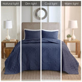 3 Piece Reversible Bedspread Set B035P148230
