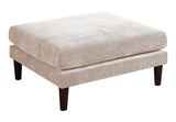 Beautiful Blush Pink Ottoman Morgan Fabric 1pc Ottoman Soft Cushion Wood Legs Living Room Furniture B011P281449