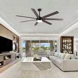72 In Farmhouse Ceiling Fan with Plywood Blades for Dining Room W1367P182915