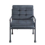 Brantley Gray Velvet & Sandy Gray Finish Accent Chair B2726P287572