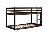 ZNTS Solid Wooden , Solid Rubber Wooden Twin over Twin Loft Bed with Ladder ,Upper and Bottom Bed W504P191655