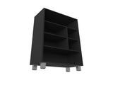 Black Bookcase with Six Shelf B062P252203