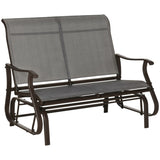 2-Person Outdoor Glider Bench,Patio Glider Loveseat Chair with Powder Coated Steel Frame,2 Seats W2225142508
