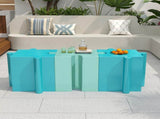Puzzle Art Side Table, Modular Convex Edge MGO Table - Buy Singles or Combine for Custom Layouts, N770P347931L