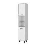 Sheffield 2-Door Pantry Cabinet, with Two 2-Cabinet Spaces and Two Open Shelves B128P148808
