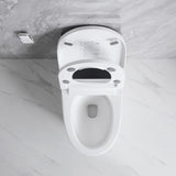 ZNTS Elongated Smart Toilet with Elongated Heated Bidet Seat, Intelligent Toilet with Bidet Built-in, W2826P199068