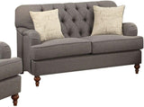 Alianza Dark Gray Fabric Loveseat W/2 Pillows B2726P454999