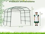 7.5 Ft Adjustable Garden Arch Trellis for Climbing Plants, PE-Coated Metal Tunnel Trellis for 48066132