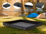 Foldable Camping Shower Pan, 41" Portable Shower Base with Drainage Pipe, Collapsible Outdoor Shower 30340231