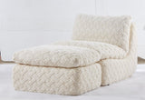Liyasi Full Compression sofa chair with swivel add Ottoman W820P312316