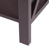 Nightstand Modern End Table, Side Table with 1 Drawer and Storage Shelf, Brown 91530705