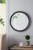 D20x1.5"Transitional Decor Style Mango Wood Wall Mirror Wall Decor with Frame of Solid Mango Wood W2078130546