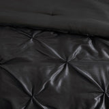 7 Piece Tufted Comforter Set Black Cal King B03596937