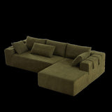 Modern Chenille Upholstered Sectional Couch Set,Modular 108" L Shaped Sectional Living Room W834P240007