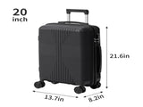 PP Trolley Case 20in 24in 28in 3PCS Suitcase Set Black 99782391