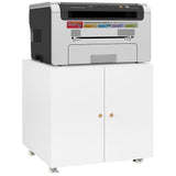 Metal Printer Stand with Storage Mobile Printer Tables for Small Spaces with Door Adjustable Shelf 31626903