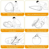 Pop Up Beach Tent Sun Shade Shelter Anti-UV Automatic Waterproof Tent Canopy for 2/3 Man w/ Net 14591554