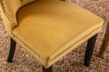 Modern, High-end Tufted Solid Wood Contemporary Velvet Upholstered Dining Chair with Wood Legs 02045627