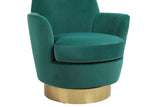 Velvet Swivel Barrel Chair, Swivel Accent Chairs Armchair for Living Room, Reading Chairs for W1361116852