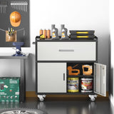 Metal garage cabinets, rolling tool cart boxes with wheels 24637439