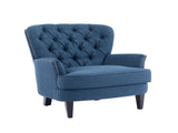 Mirod Vintage-Inspired Upholstered Lounge Chair with Nailhead Trim ,Solid Wood Legs for Stability N760P253374V