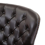 Mirod Vintage-Inspired Upholstered Lounge Chair with Nailhead Trim ,Solid Wood Legs for Stability N760P253374B
