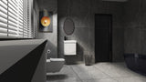 20" Wall-Mounted Bathroom Vanity with Ceramic Sink, Storage Cabinet with Doors,Bathroom Cabinet Set W1972P196393