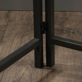 L-Shaped Desk with Rustic Style, Brown finish B356P367890