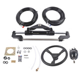 Hydraulic Steering System w/2 x 14ft Hoses & Hydraulic Cylinder HO5114 Replacement for Boats 56488201